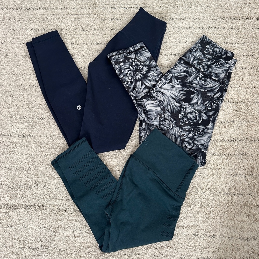 BUNDLE - 3 Pairs Lululemon Leggings Size 2
